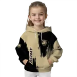 army black knights splatter effect gold hoodie best selling