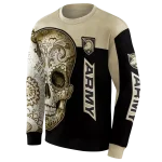 army black knights sugar skull gold black hoodie best selling