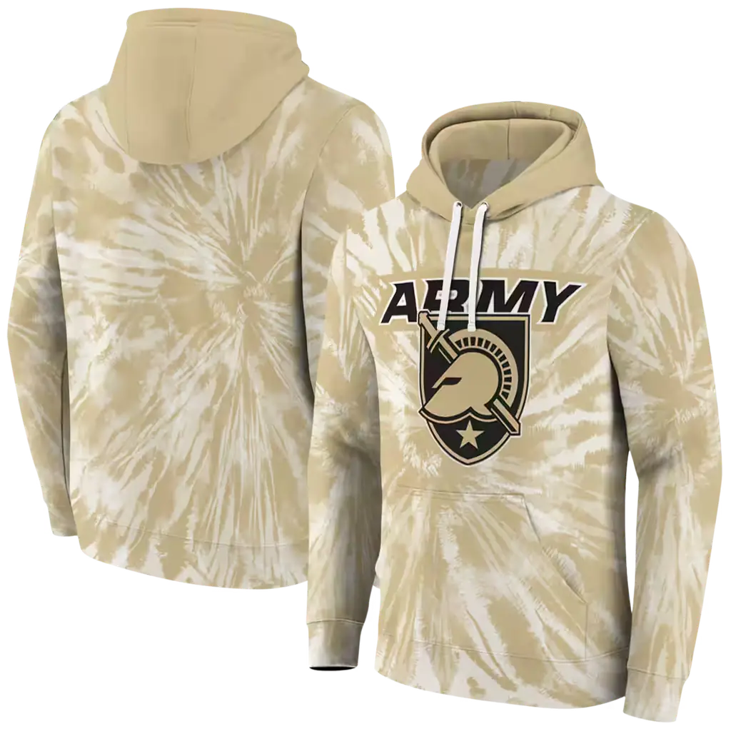 army black knights tie dye pattern gold hoodie fashion forward army black knights tie dye pattern gold hoodie fashion forward