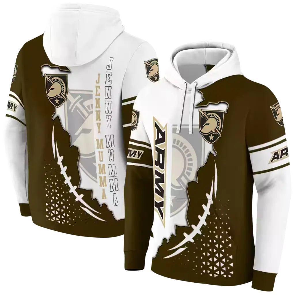 army black knights triangular pattern gold white hoodie fashion forward army black knights triangular pattern gold white hoodie fashion forward
