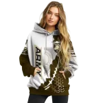army black knights triangular pattern gold white hoodie best selling