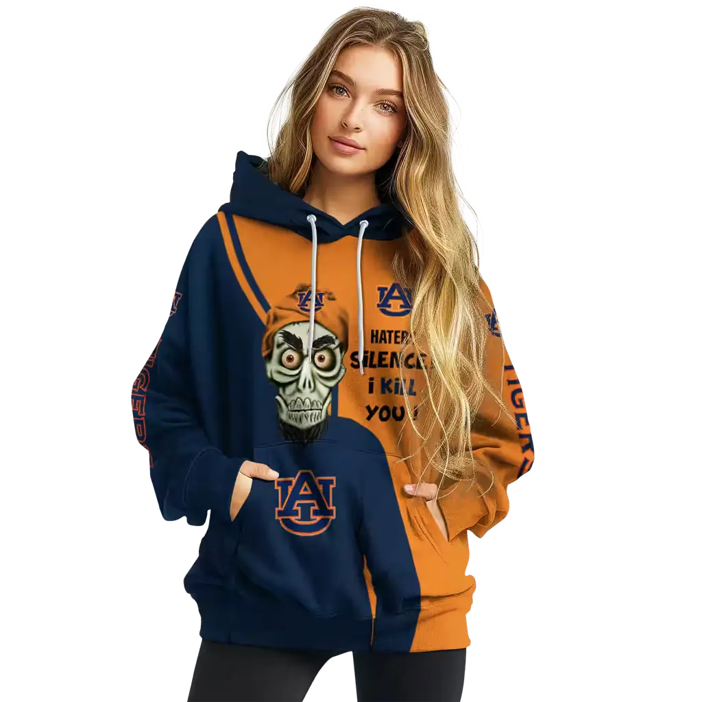 auburn tigers achmed skull navy blue hoodie high quality auburn tigers achmed skull navy blue hoodie high quality