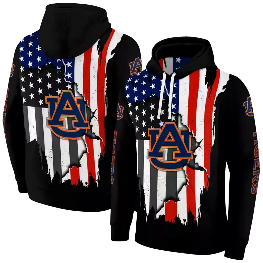auburn tigers american pride black hoodie fashion forward auburn tigers american pride black hoodie fashion forward