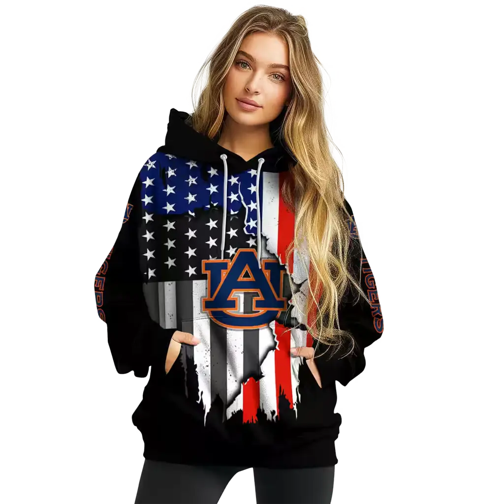 auburn tigers american pride black hoodie high quality auburn tigers american pride black hoodie high quality