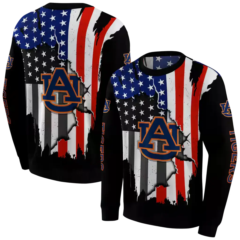 auburn tigers american pride black hoodie premium grade auburn tigers american pride black hoodie premium grade
