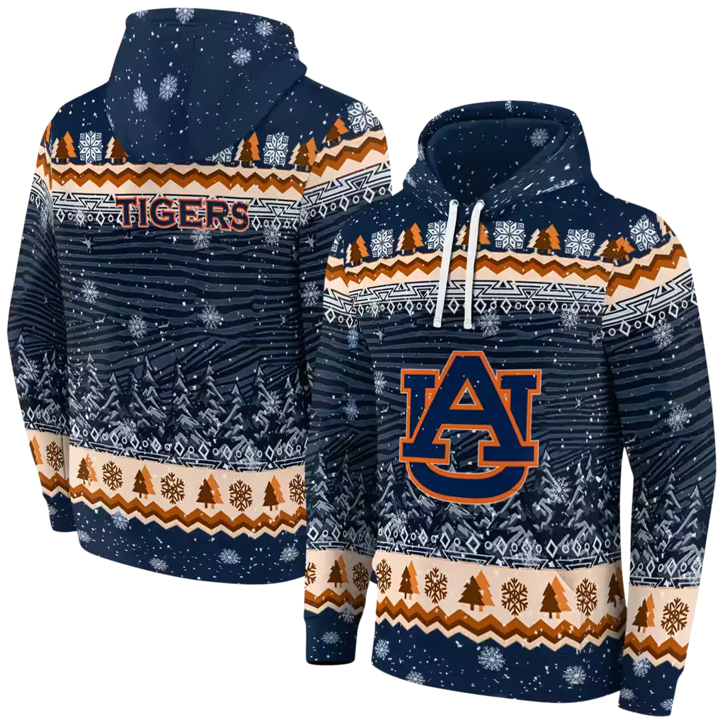 auburn tigers christmas trees navy blue hoodie fashion forward auburn tigers christmas trees navy blue hoodie fashion forward