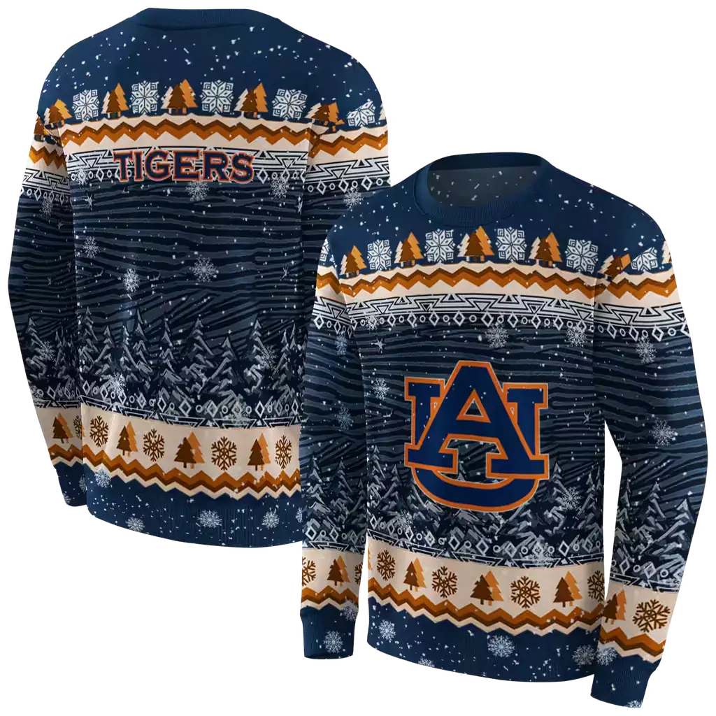 auburn tigers christmas trees navy blue hoodie premium grade auburn tigers christmas trees navy blue hoodie premium grade