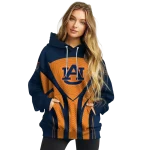 auburn tigers concentric lines navy blue black hoodie best selling