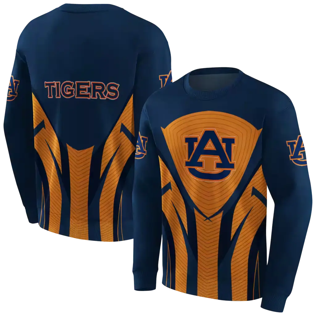 auburn tigers concentric lines navy blue black hoodie premium grade auburn tigers concentric lines navy blue black hoodie premium grade
