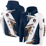 auburn tigers dynamic slash navy blue white hoodie best selling