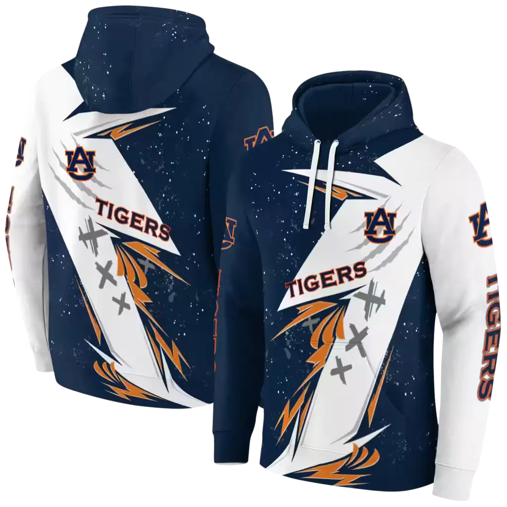 auburn tigers dynamic slash navy blue white hoodie fashion forward auburn tigers dynamic slash navy blue white hoodie fashion forward
