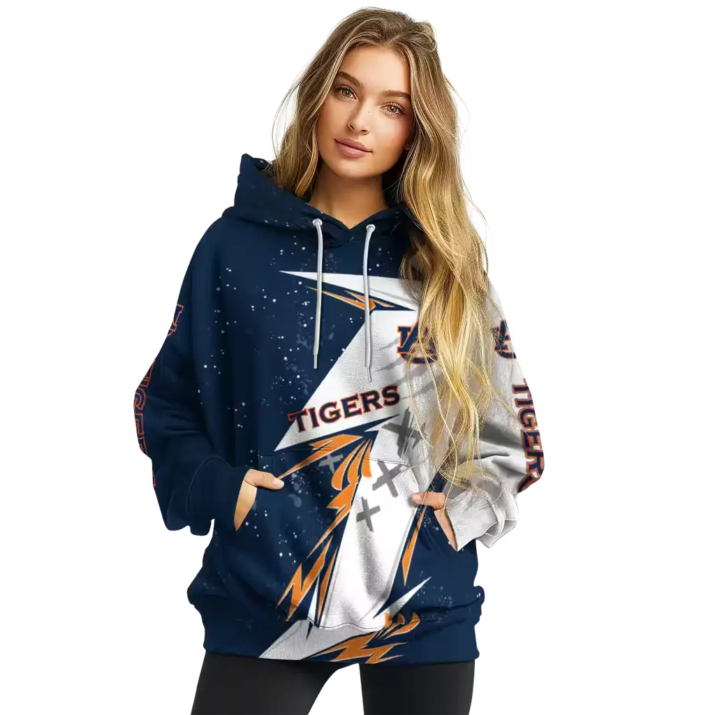 auburn tigers dynamic slash navy blue white hoodie high quality auburn tigers dynamic slash navy blue white hoodie high quality