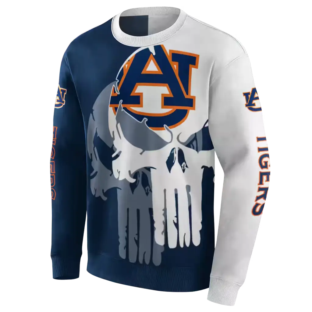 auburn tigers graphic punisher navy blue white hoodie new arrival auburn tigers graphic punisher navy blue white hoodie new arrival