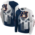 auburn tigers graphic punisher navy blue white hoodie best selling