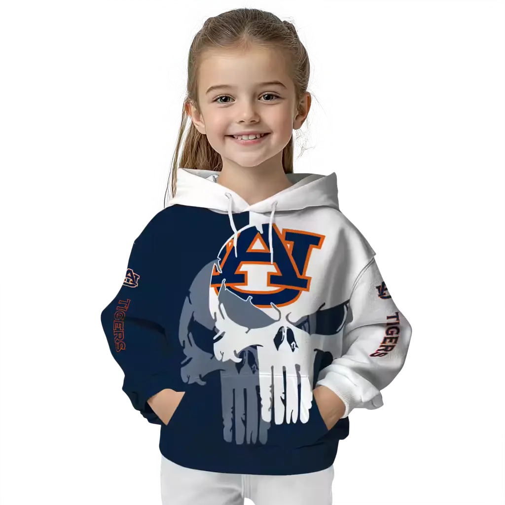 auburn tigers graphic punisher navy blue white hoodie top rated auburn tigers graphic punisher navy blue white hoodie top rated