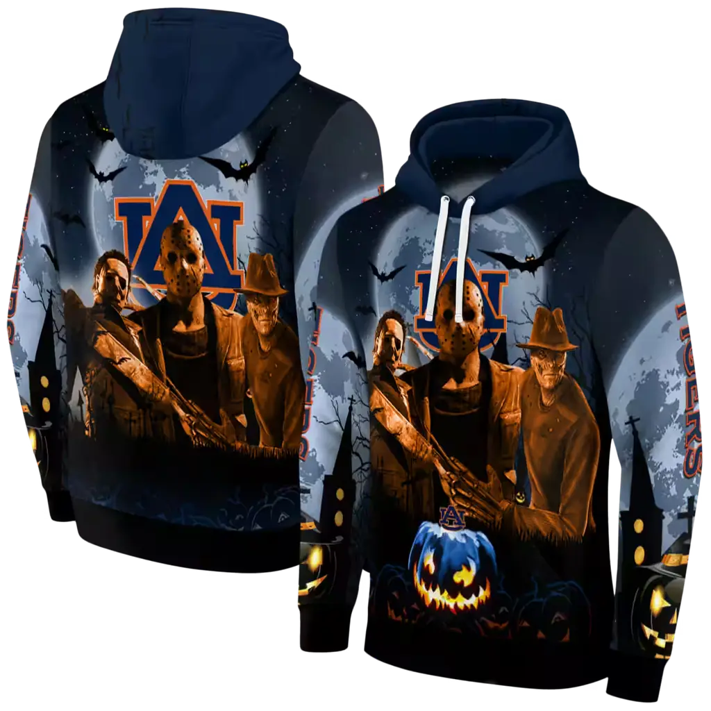 auburn tigers halloween vibes navy blue black hoodie fashion forward auburn tigers halloween vibes navy blue black hoodie fashion forward