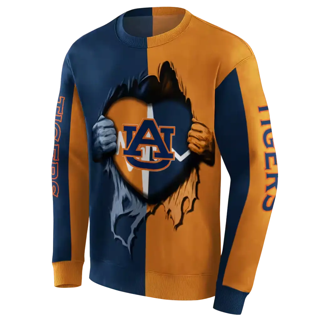 auburn tigers heartbeat graphic navy blue hoodie new arrival auburn tigers heartbeat graphic navy blue hoodie new arrival