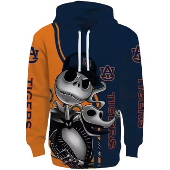 auburn tigers jack skellington navy blue hoodie best selling