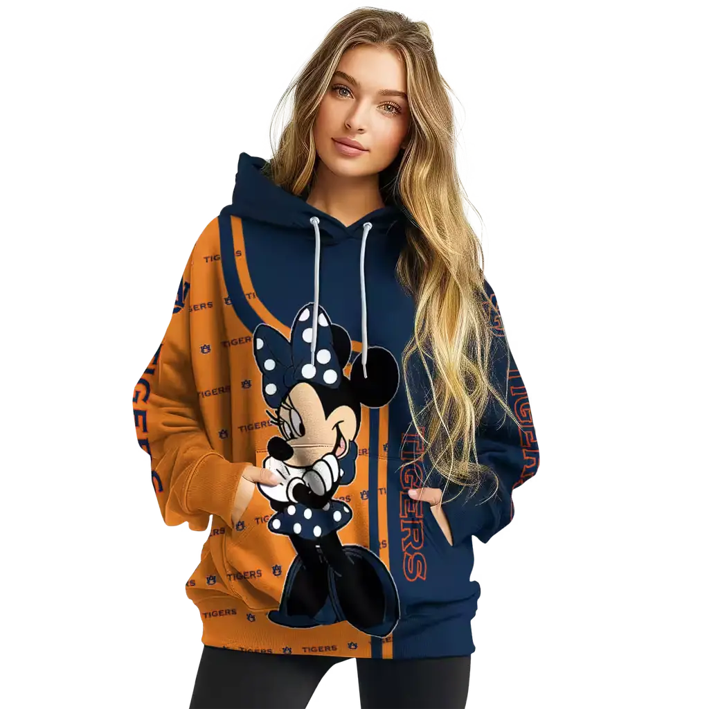 auburn tigers minnie mouse navy blue hoodie high quality auburn tigers minnie mouse navy blue hoodie high quality