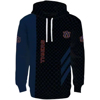 auburn tigers monogram pattern navy blue hoodie best selling