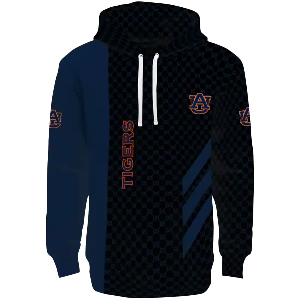 auburn tigers monogram pattern navy blue hoodie best selling auburn tigers monogram pattern navy blue hoodie best selling