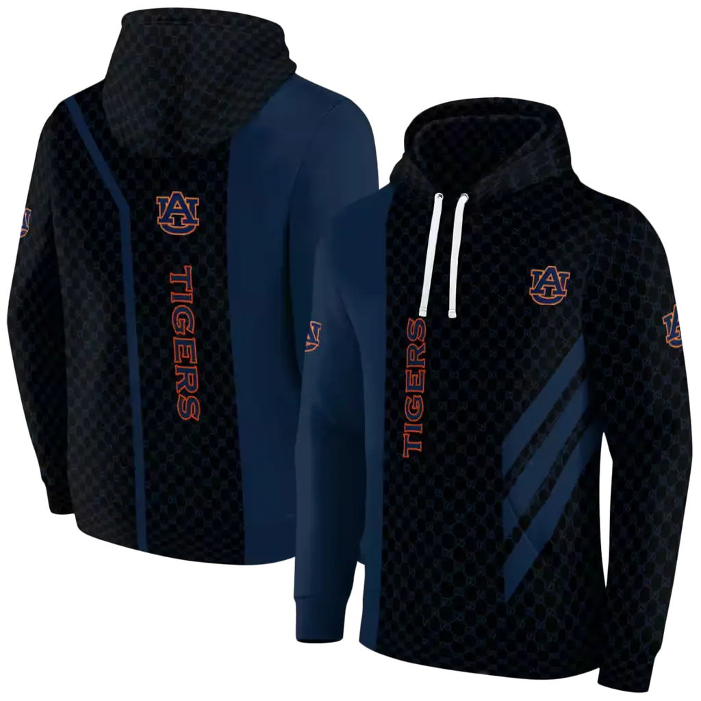 auburn tigers monogram pattern navy blue hoodie fashion forward auburn tigers monogram pattern navy blue hoodie fashion forward
