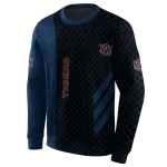 auburn tigers monogram pattern navy blue hoodie best selling