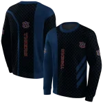 auburn tigers monogram pattern navy blue hoodie best selling