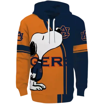 auburn tigers playful snoopy navy blue hoodie best selling