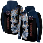 auburn tigers skull motif navy blue black hoodie best selling