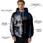 auburn tigers skull motif navy blue black hoodie best selling