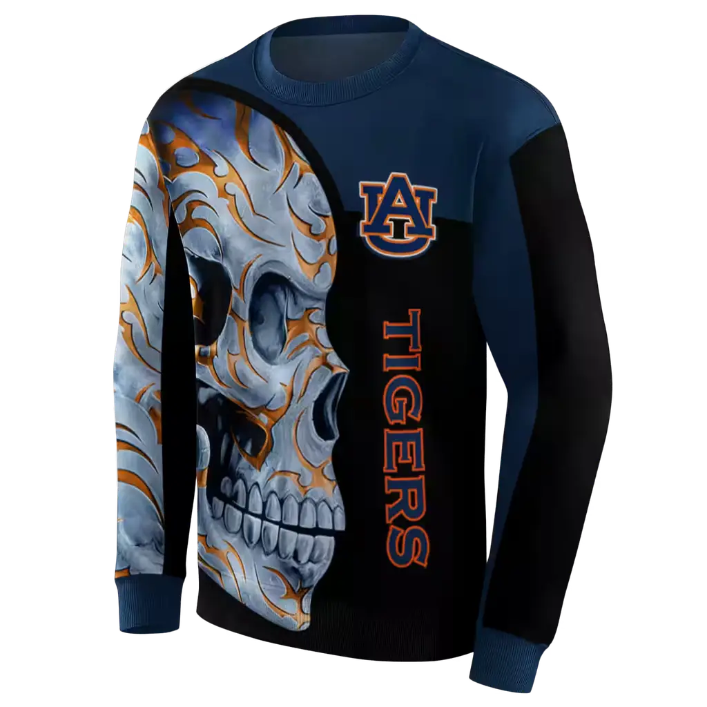 auburn tigers skull motif navy blue black hoodie new arrival auburn tigers skull motif navy blue black hoodie new arrival
