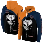auburn tigers skull punisher orange black hoodie best selling