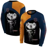 auburn tigers skull punisher orange black hoodie best selling