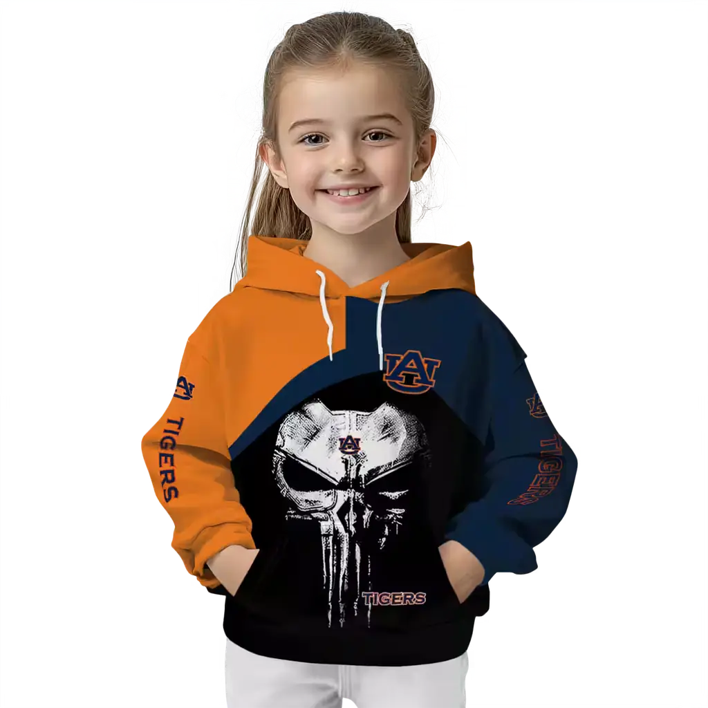 auburn tigers skull punisher orange black hoodie top rated auburn tigers skull punisher orange black hoodie top rated