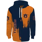 auburn tigers splatter effect navy blue hoodie best selling