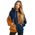 auburn tigers splatter effect navy blue hoodie best selling