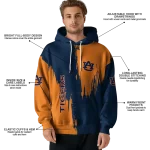 auburn tigers splatter effect navy blue hoodie best selling