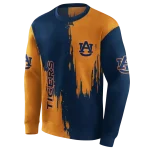 auburn tigers splatter effect navy blue hoodie best selling