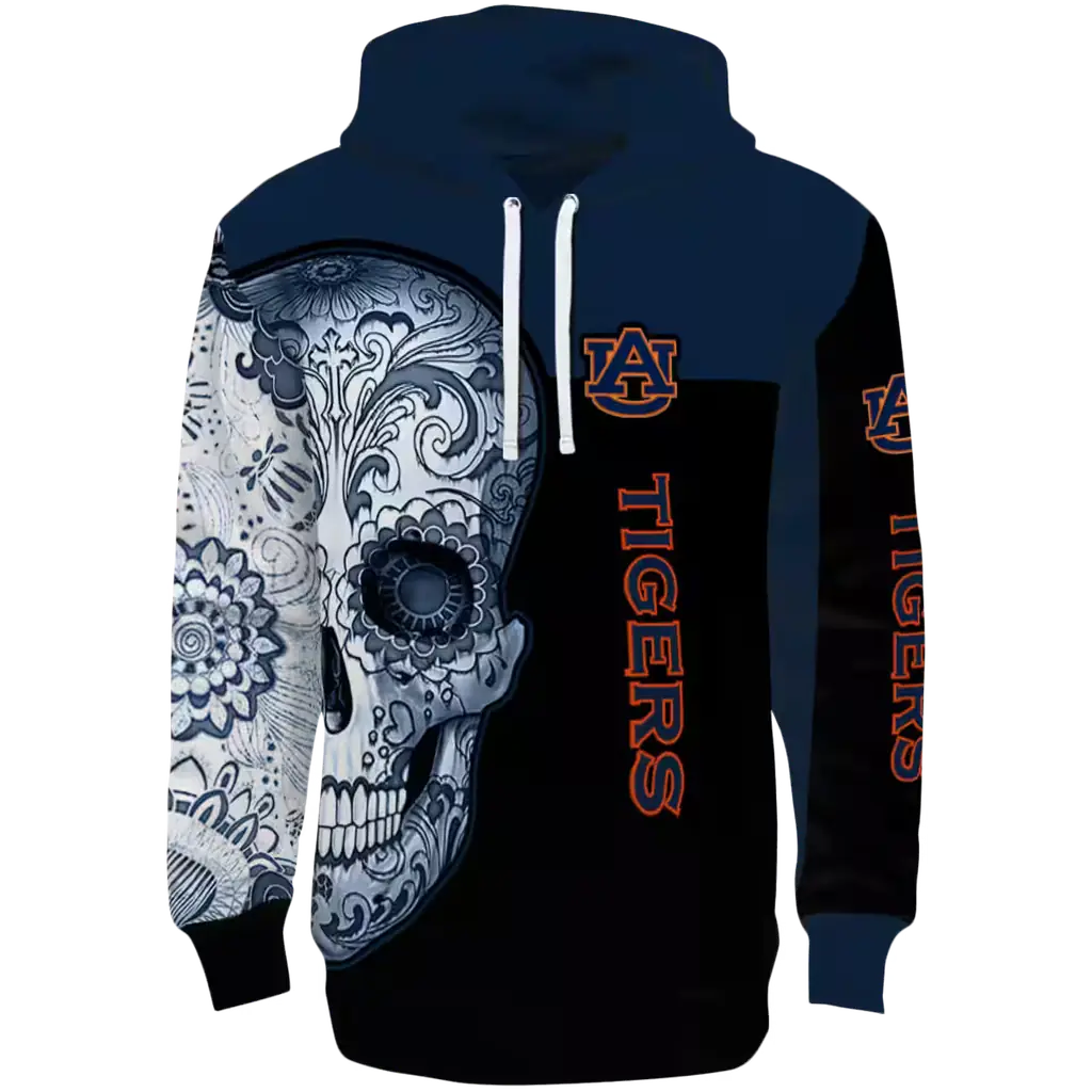 auburn tigers sugar skull navy blue black hoodie best selling auburn tigers sugar skull navy blue black hoodie best selling