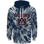 auburn tigers tie dye pattern navy blue hoodie best selling