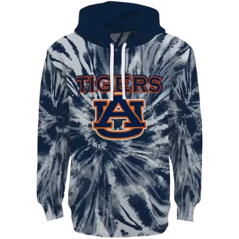 auburn tigers tie dye pattern navy blue hoodie best selling