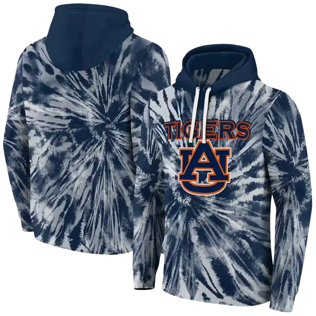 auburn tigers tie dye pattern navy blue hoodie fashion forward auburn tigers tie dye pattern navy blue hoodie fashion forward