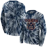 auburn tigers tie dye pattern navy blue hoodie best selling