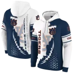auburn tigers triangular pattern navy blue white hoodie best selling