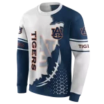 auburn tigers triangular pattern navy blue white hoodie best selling