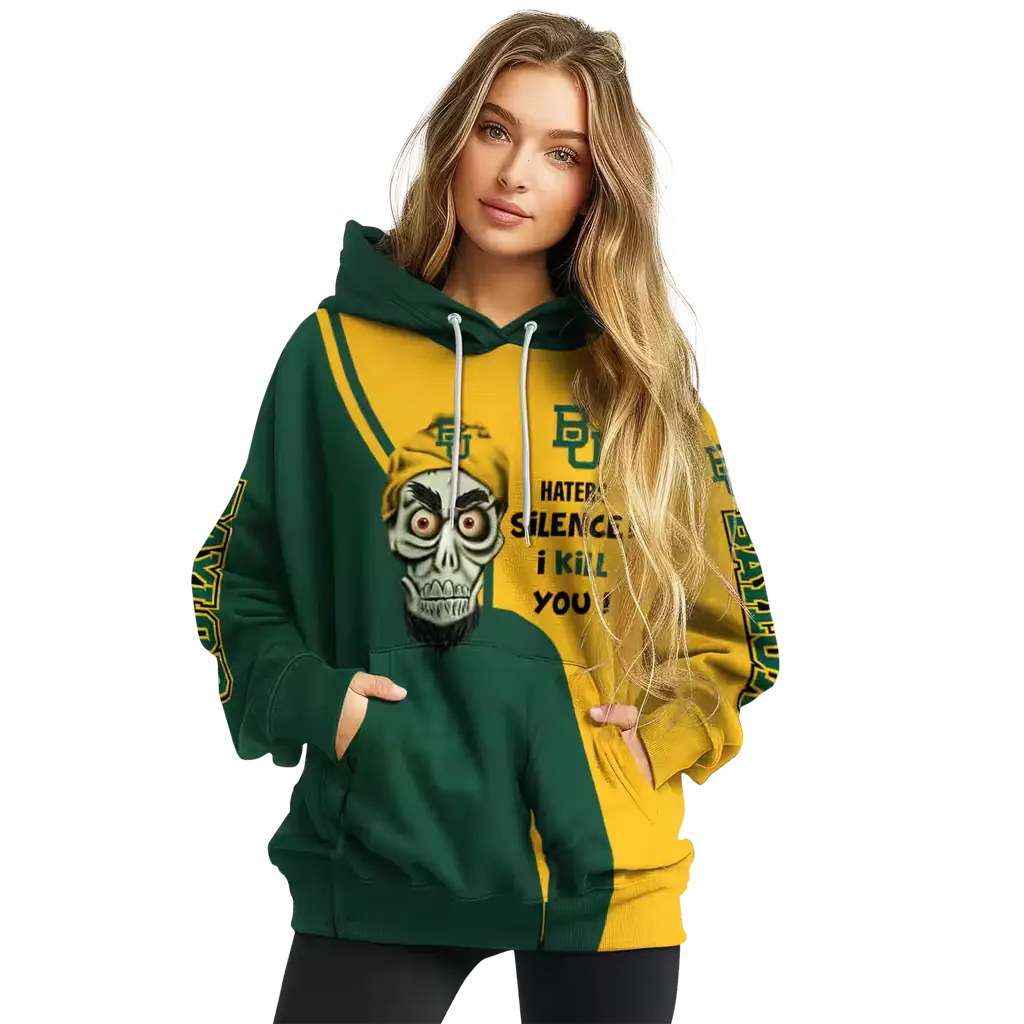 baylor bears achmed skull green hoodie high quality baylor bears achmed skull green hoodie high quality