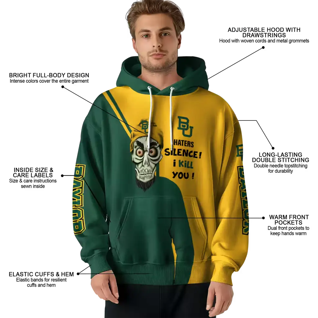 baylor bears achmed skull green hoodie latest model baylor bears achmed skull green hoodie latest model