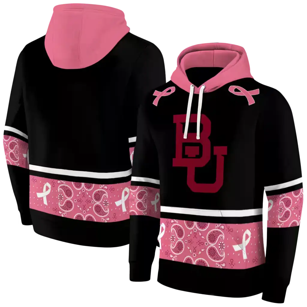 baylor bears awareness ribbon black pink hoodie fashion forward baylor bears awareness ribbon black pink hoodie fashion forward