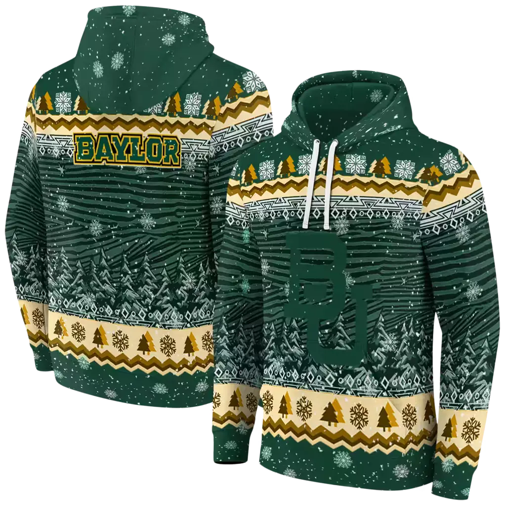 baylor bears christmas trees green hoodie fashion forward baylor bears christmas trees green hoodie fashion forward
